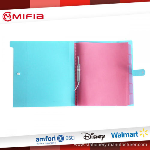 PP Pocket Folder Book with Clips